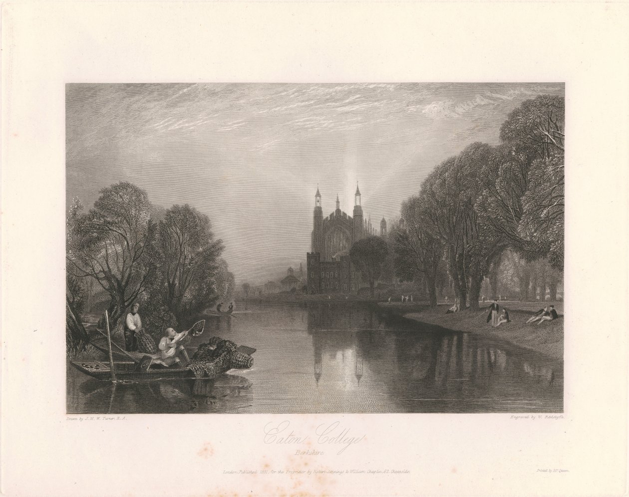 Eton College, Berkshire door William Radclyffe