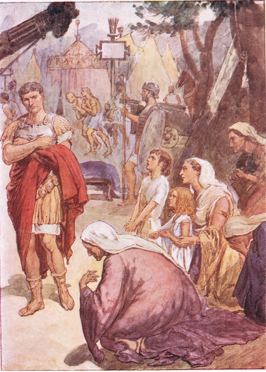 Coriolanus en de matrons van Rome, uit Plutarchus
