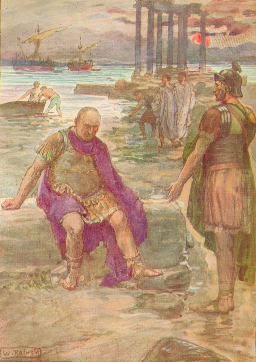 Gaius Marius zittend in ballingschap tussen de ruïnes van Carthago door William Rainey