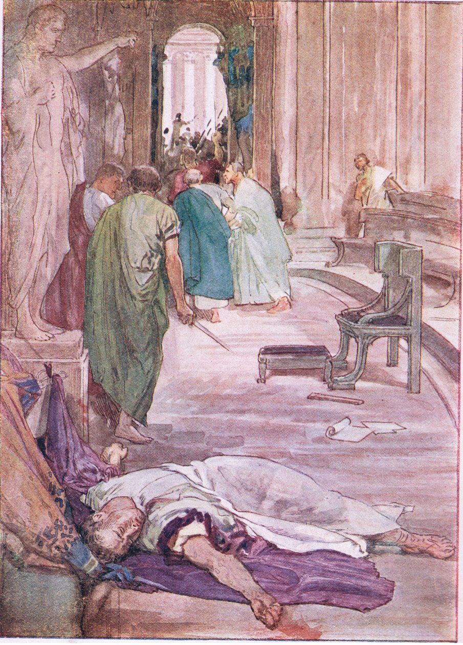 De moord op Caesar, uit Plutarchus
