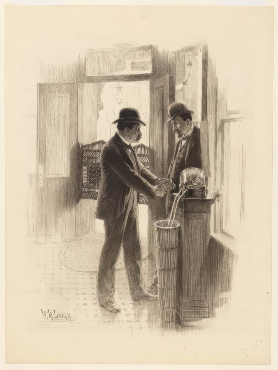 "Ik denk niet dat het omhoog gaat; ik weet dat het omhoog gaat!" door William Robinson Leigh