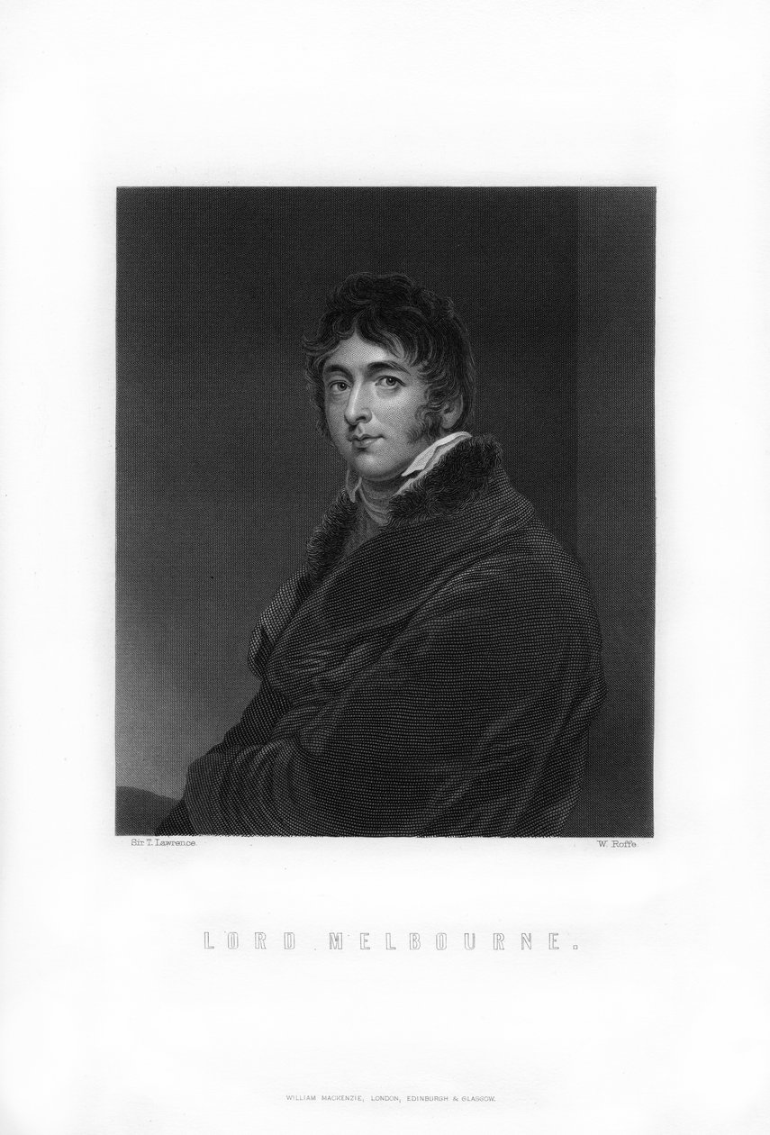 William Lamb, 2e Burggraaf Melbourne, Britse Whig staatsman en premier, 1893 door William Roffe