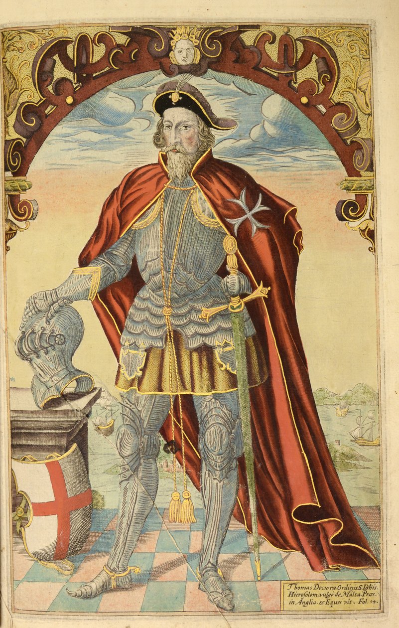 Sir Thomas Docwra, uit Honor Military, and Civill, William Segar, uitgegeven door Robert Barker, Londen, 1602 door William Rogers