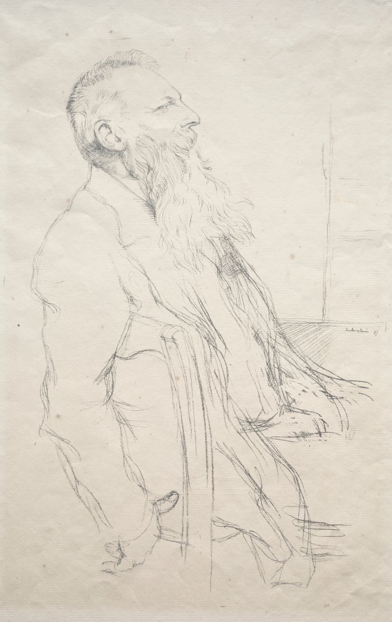 Auguste Rodin door William Rothenstein