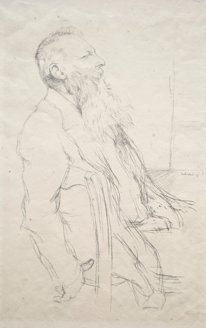 Auguste Rodin, 1897 door William Rothenstein