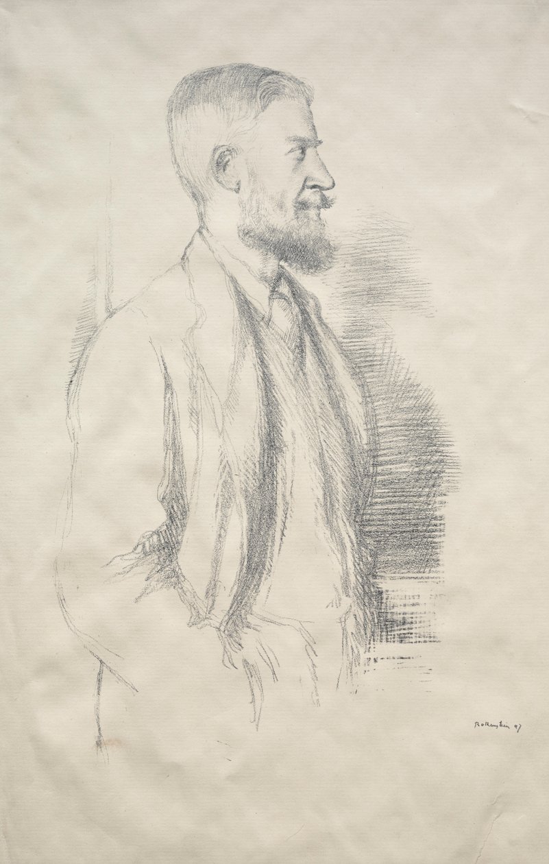 George Bernard Shaw, 1897 door William Rothenstein