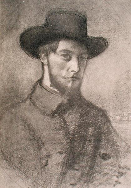 Portret van Augustus John (1879-1961) door William Rothenstein