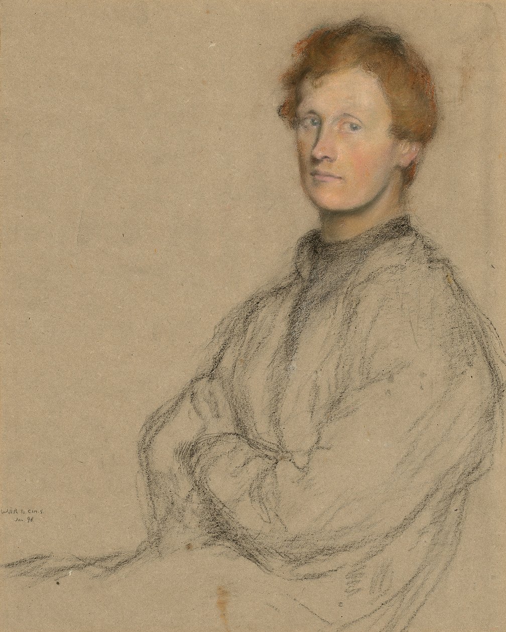 Portret van Charles Haselwood Shannon (1863-1937) door William Rothenstein