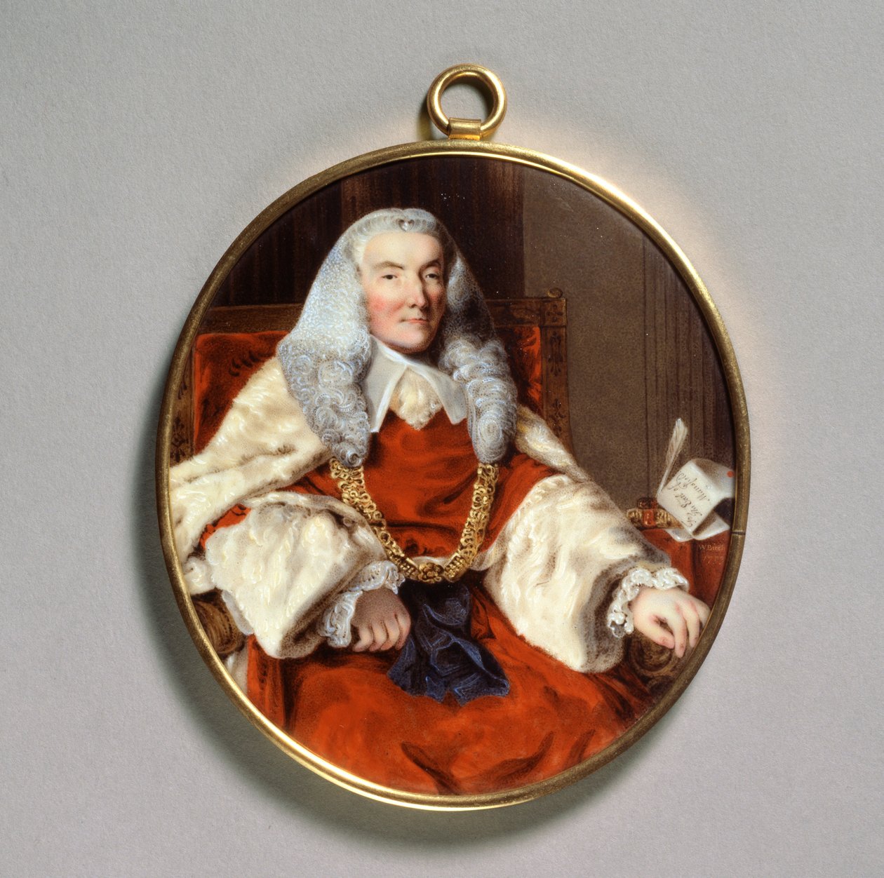 Portret van Sir William Murray, 1e Graaf van Mansfield, 18e eeuw door William Russell Birch