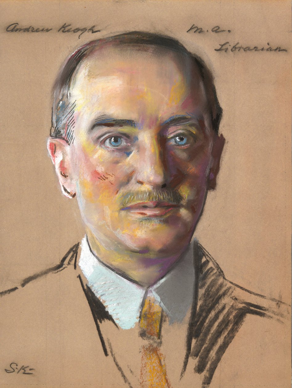 Andrew Keogh, M.A. 1904, bibliothecaris 1916 door William Sergeant Kendall