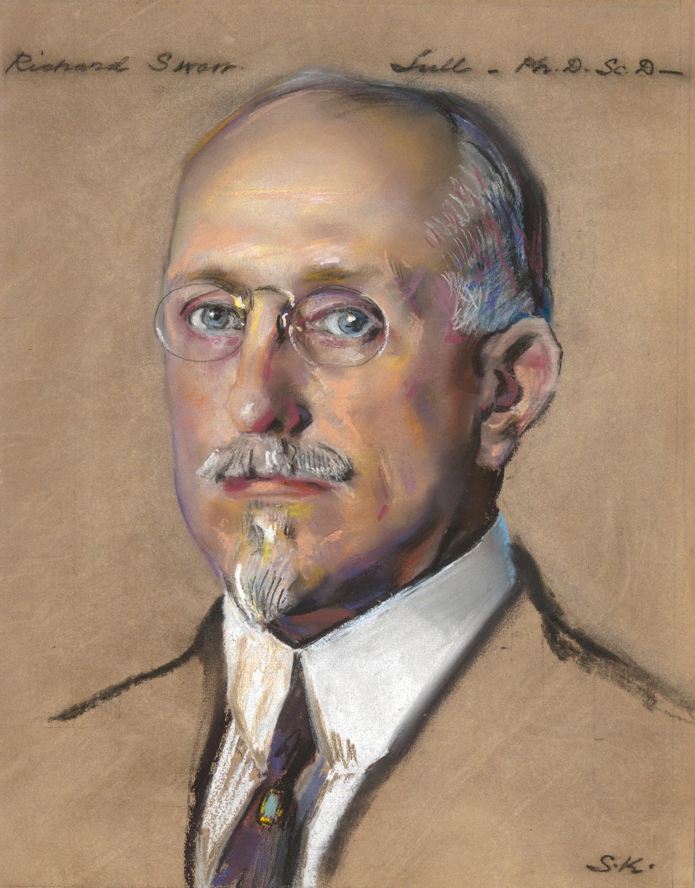 Richard Swann Lull, Directeur van het Peabody Museum 1922-? door William Sergeant Kendall