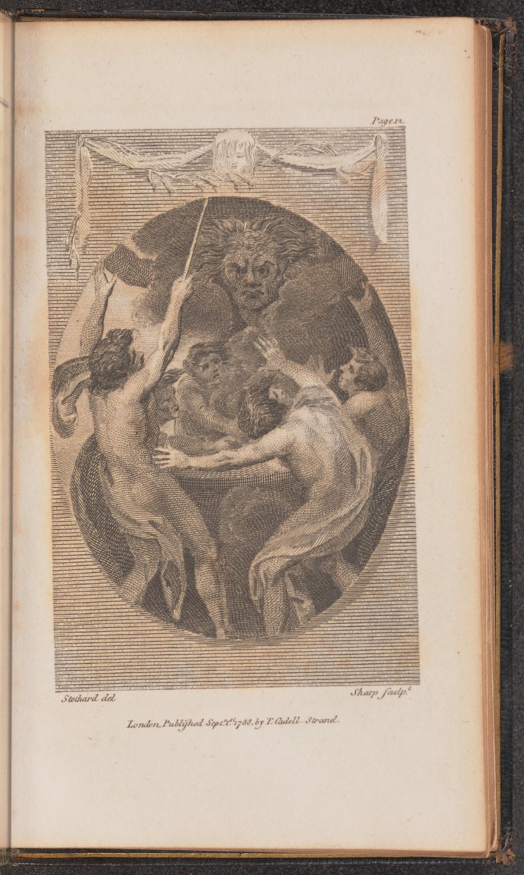 Illustratie voor Canto I door William Sharp after Thomas Stothard