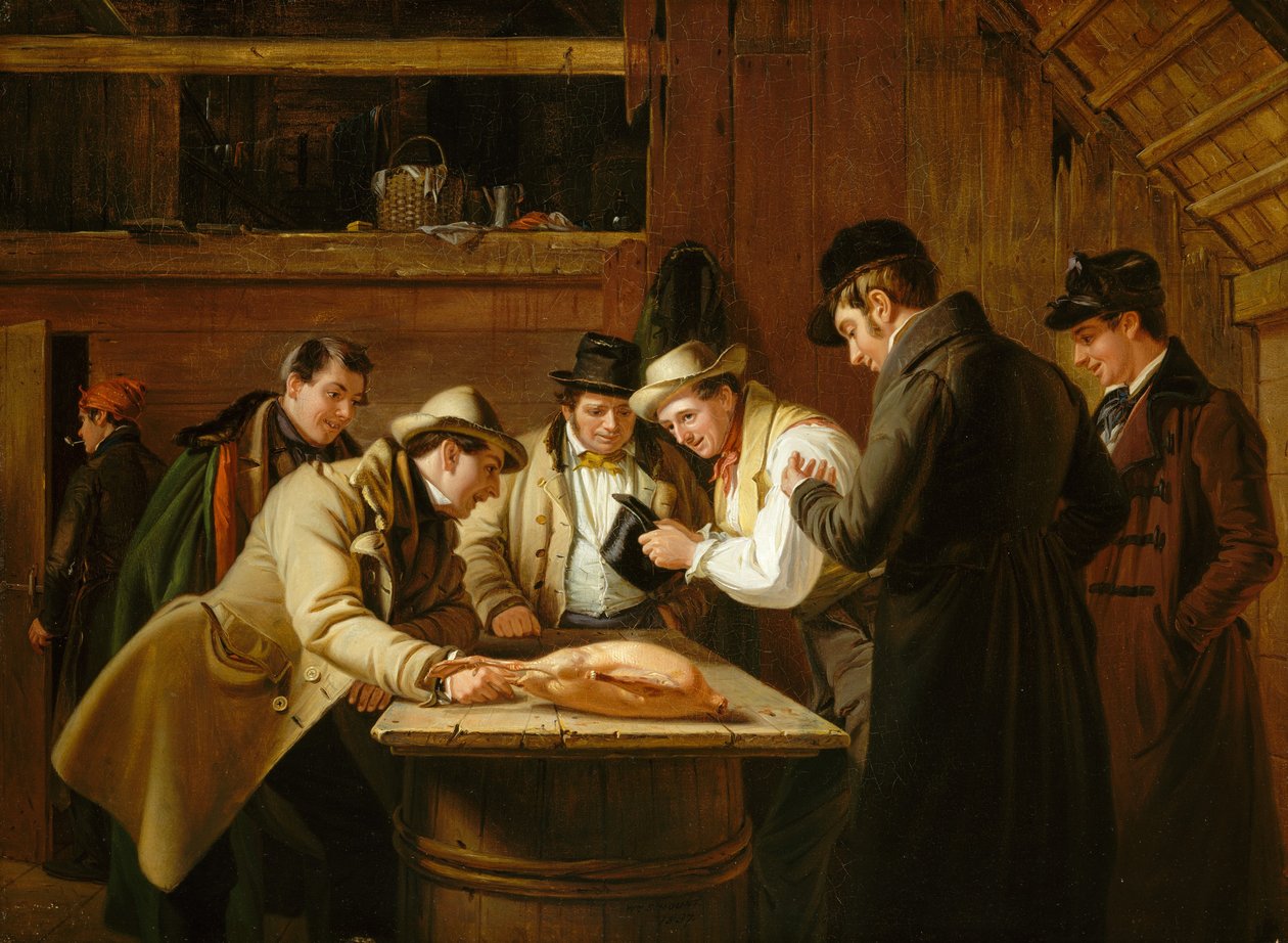 De Loterij voor de Gans door William Sidney Mount