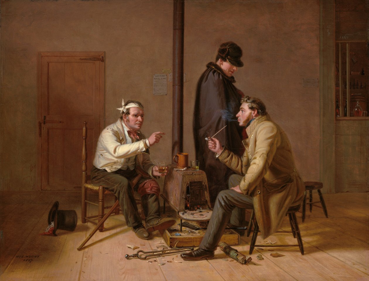 Het Moeilijke Verhaal - Scène in een Plattelandstaveerne door William Sidney Mount