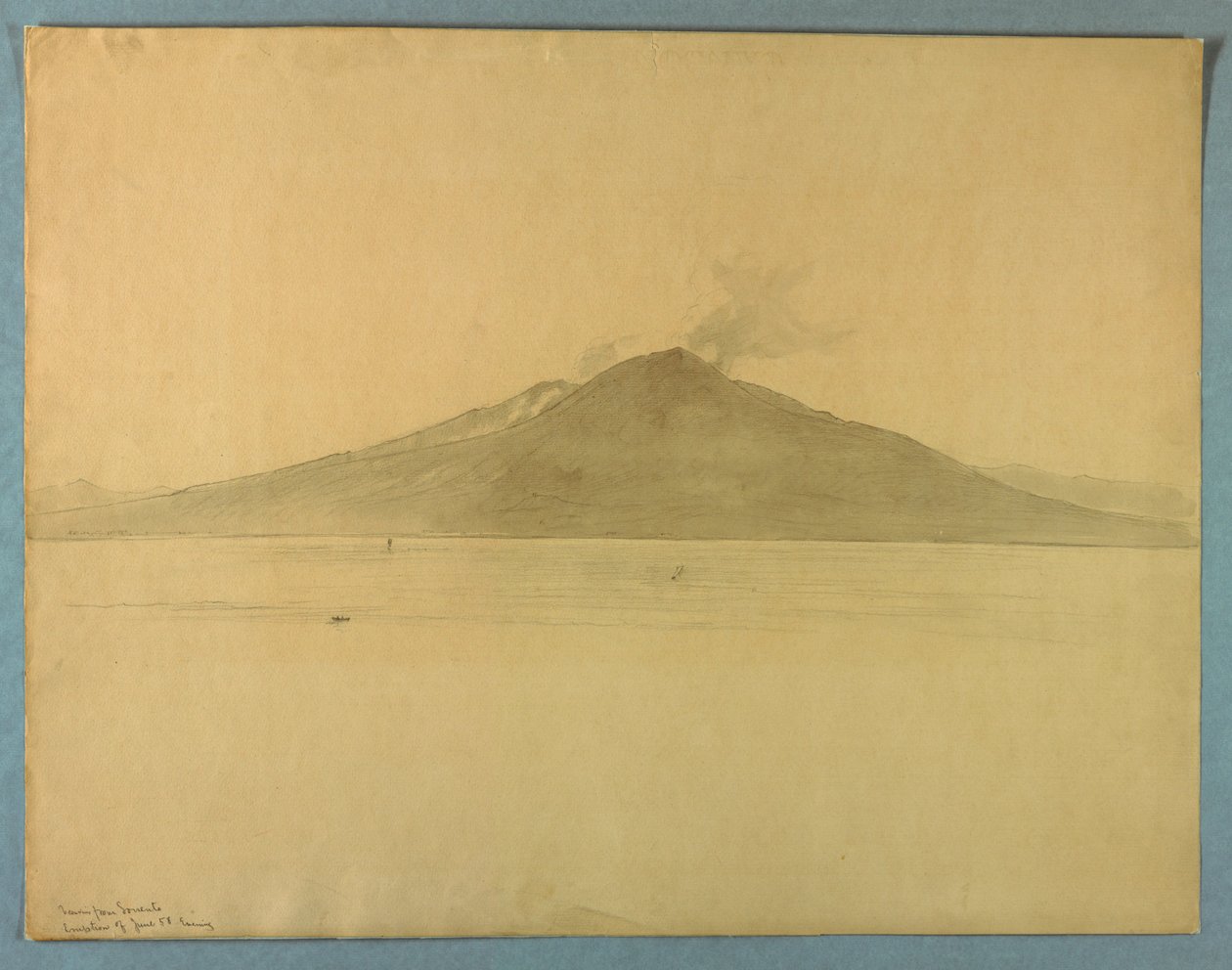 Studie van de Vesuvius vanuit Sorrento, Italië door William Stanley Haseltine
