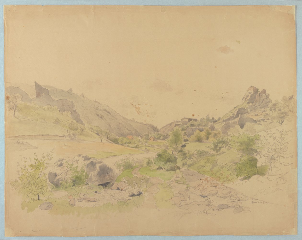 Studie van Landschap door William Stanley Haseltine