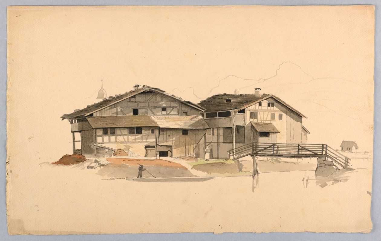 Studie van landschap, Zwitserland door William Stanley Haseltine