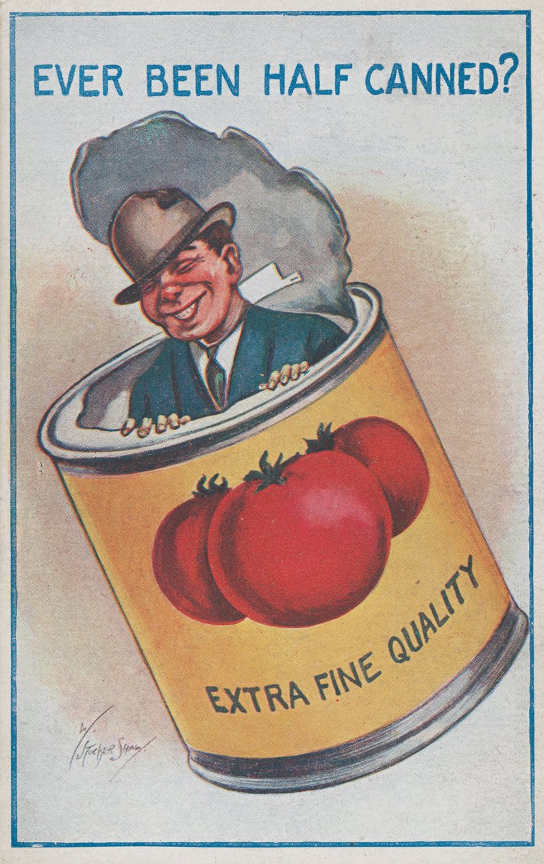 Ooit half ingemaakt (kleurenlitho) door William Stocker Shaw