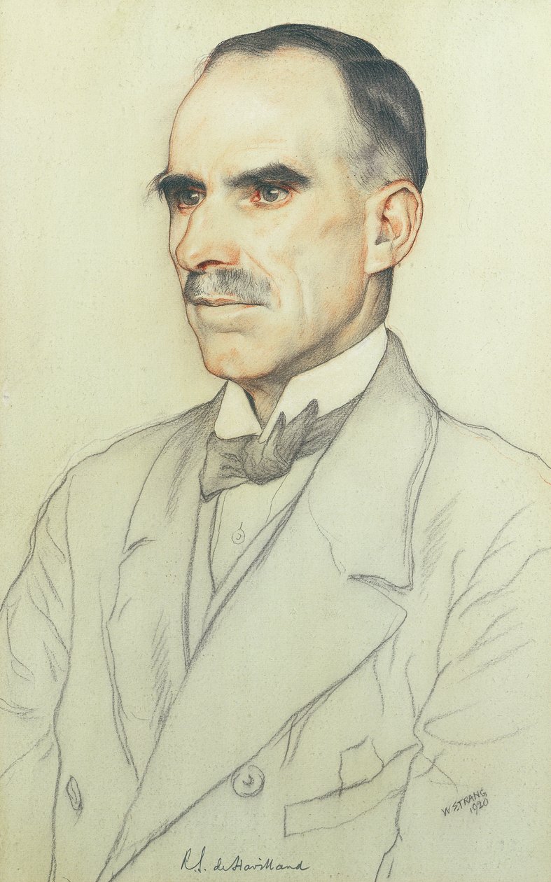 Portret van William de Havilland, 1920 door William Strang