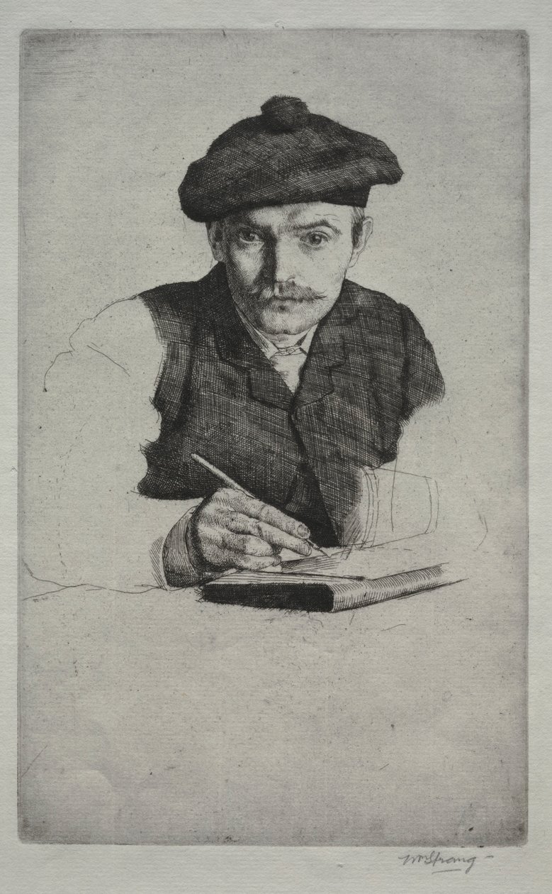 Zelfportret, 1885 door William Strang