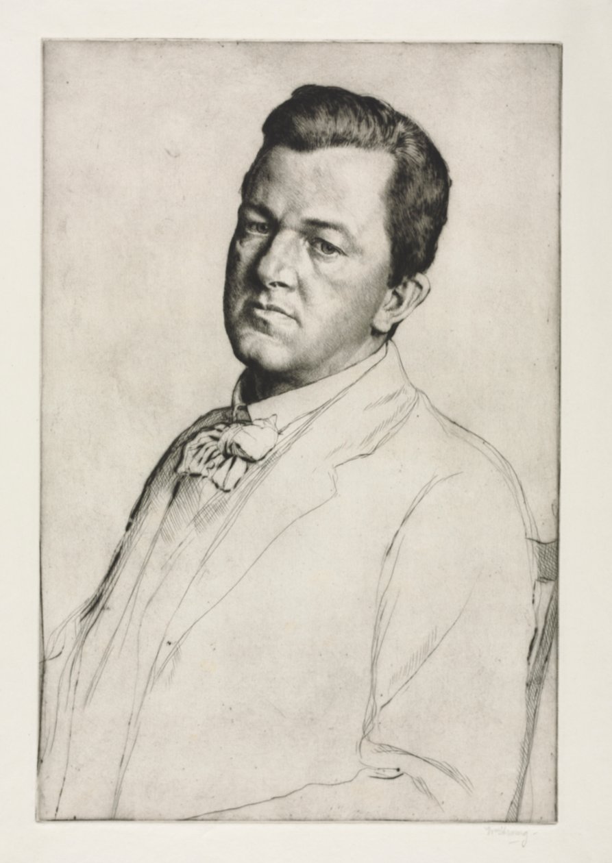 Sir Charles Holroyd, 1909 door William Strang