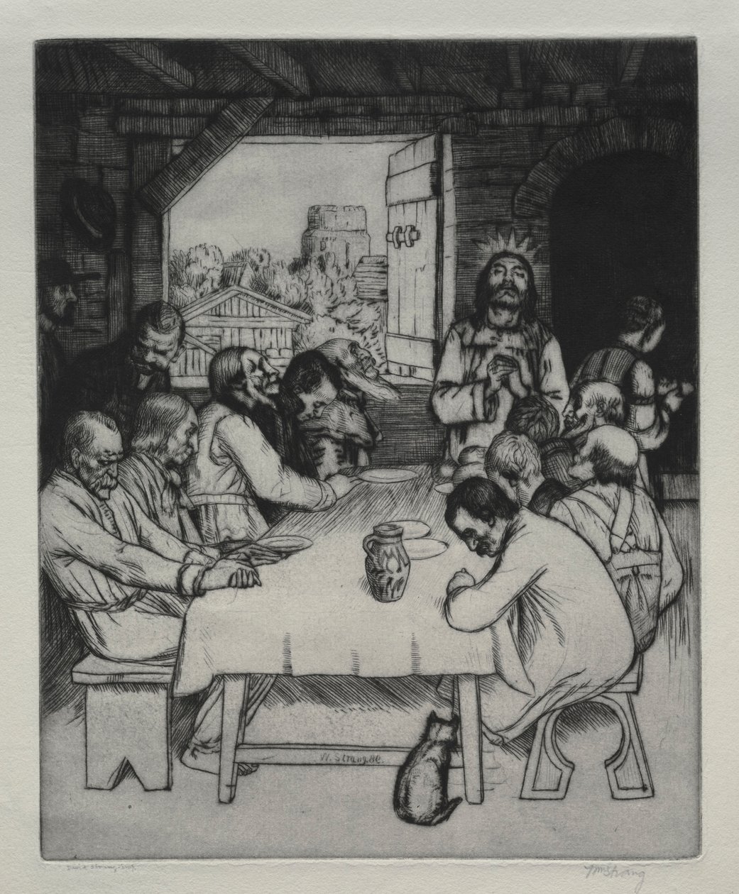 Het Laatste Avondmaal, 1889 door William Strang