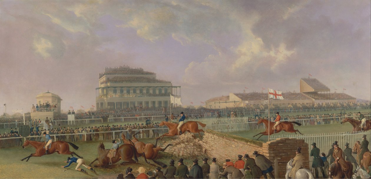 De Liverpool en Nationale Steeplechase in Aintree, 1843 door William Tasker