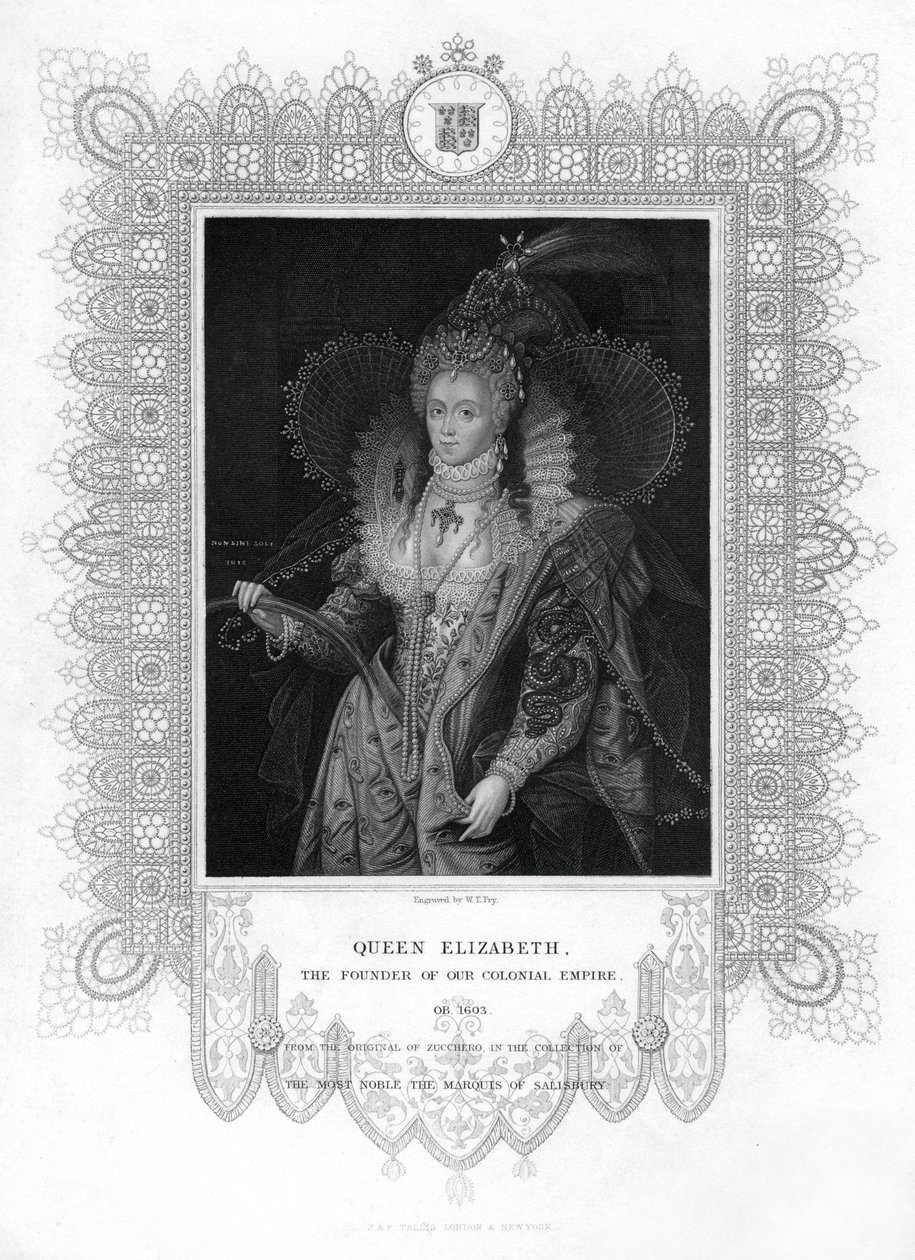 Elizabeth I van Engeland, 19e eeuw door William Thomas Fry