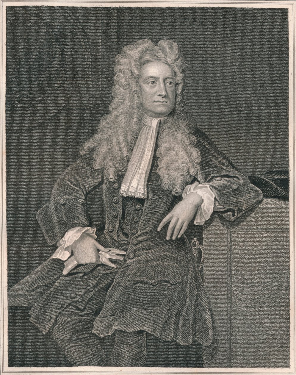 Sir Isaac Newton, ca. 1700, begin-midden 19e eeuw door William Thomas Fry