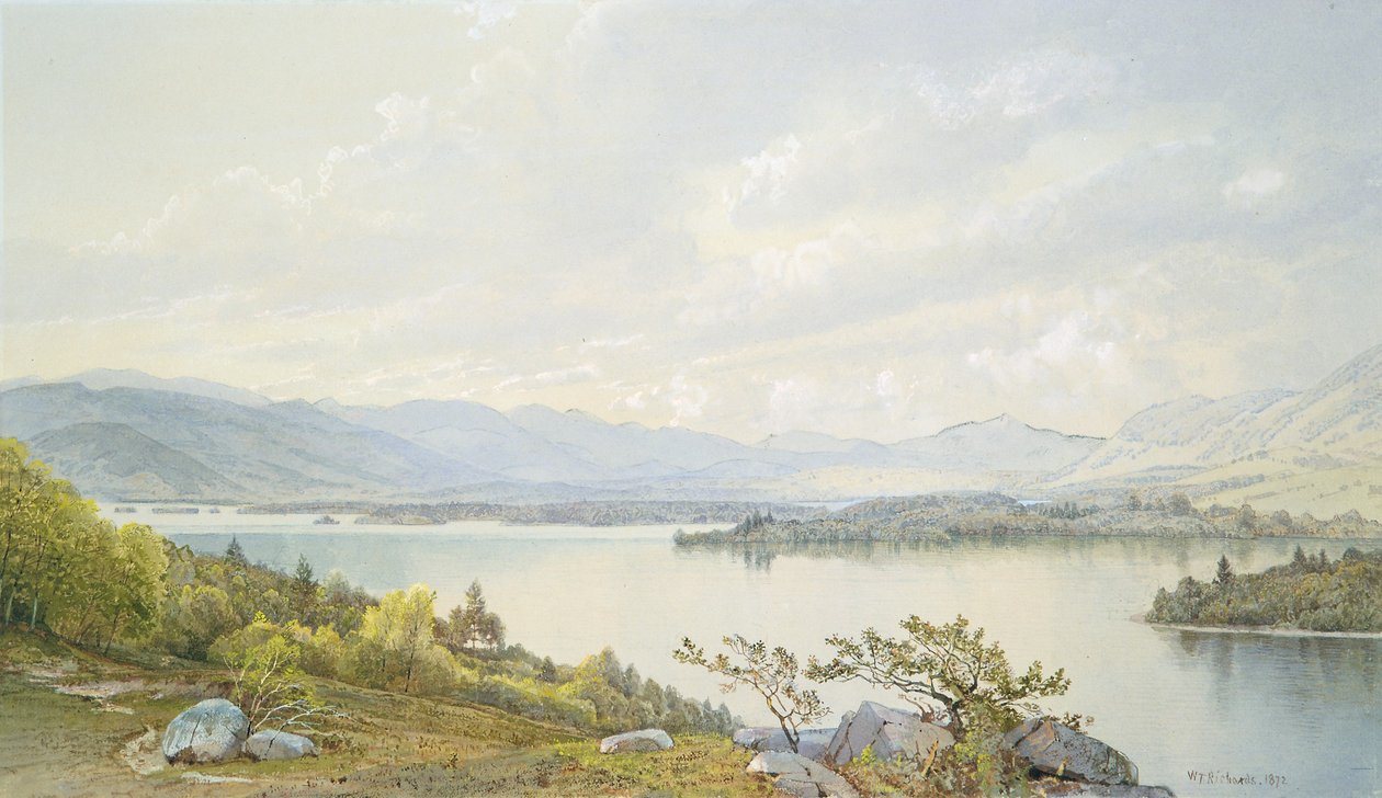 Het Squammeer en de Sandwich Mountains door William Trost Richards