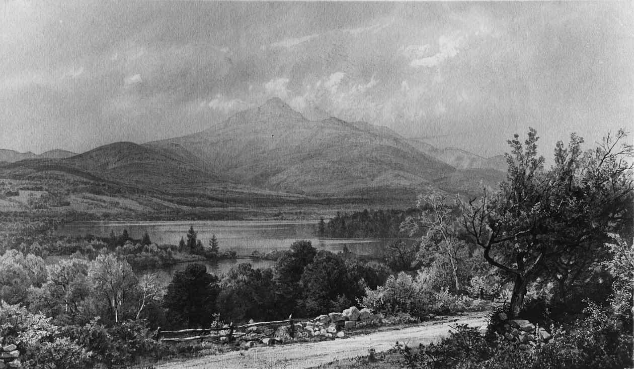 Mount Chocorua en meer door William Trost Richards