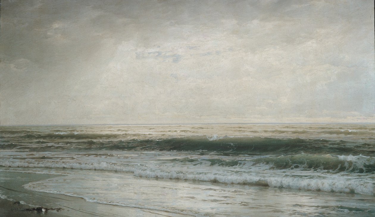 Strand van New Jersey door William Trost Richards