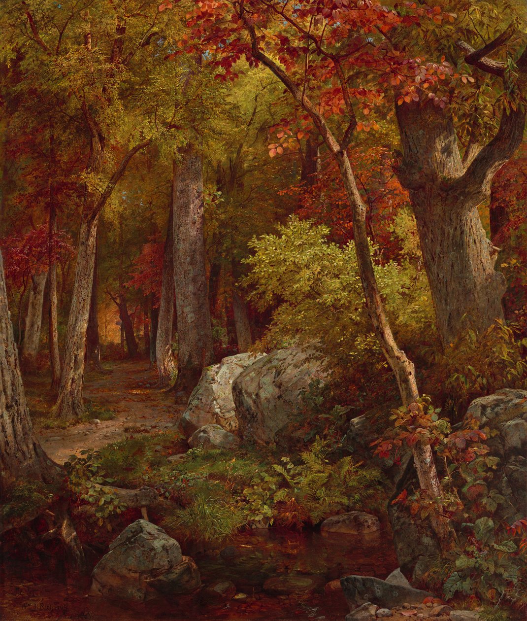 Oktober door William Trost Richards
