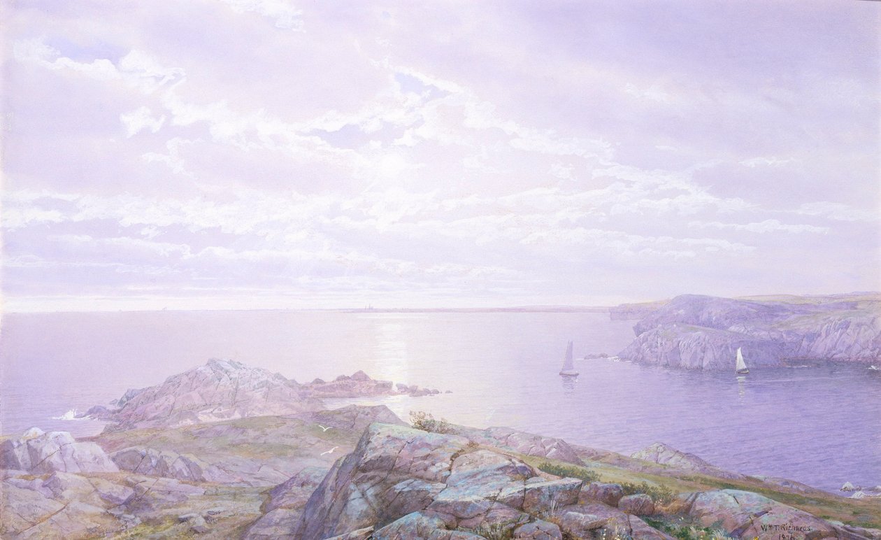 Rotsachtige baai door William Trost Richards