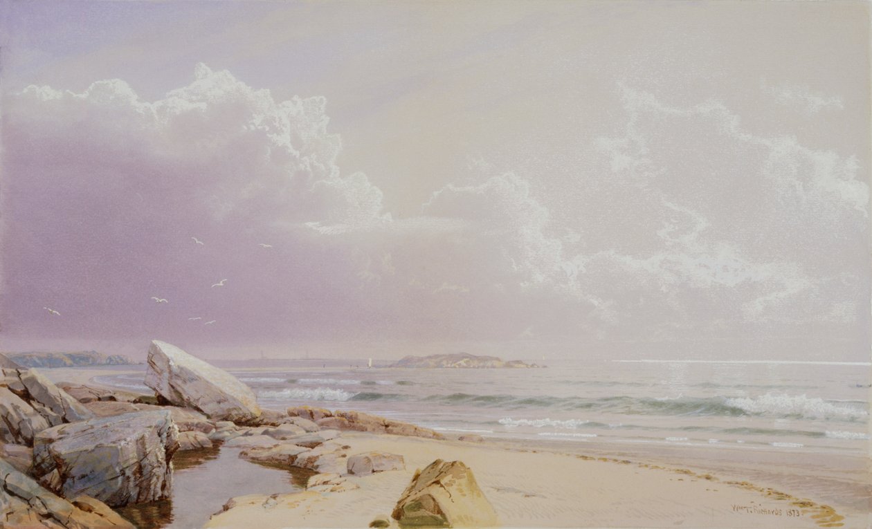Zeekust door William Trost Richards