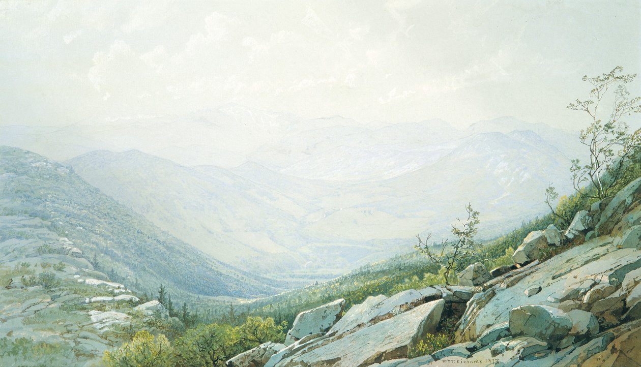 De Mount Washington-keten, vanaf Mount Kearsarge door William Trost Richards