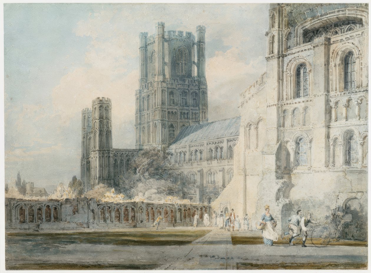 Ely Kathedraal vanuit het Zuidoosten door Joseph Mallord William Turner