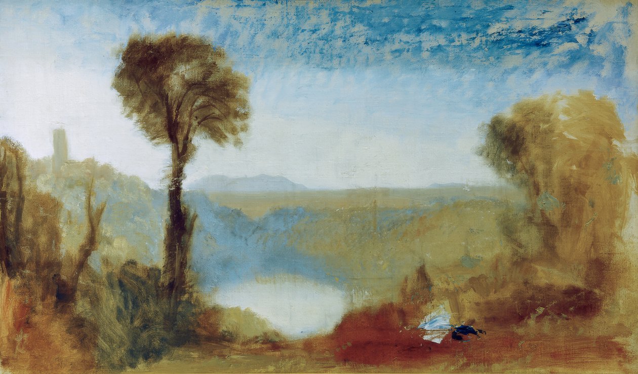 Meer van Nemi door Joseph Mallord William Turner