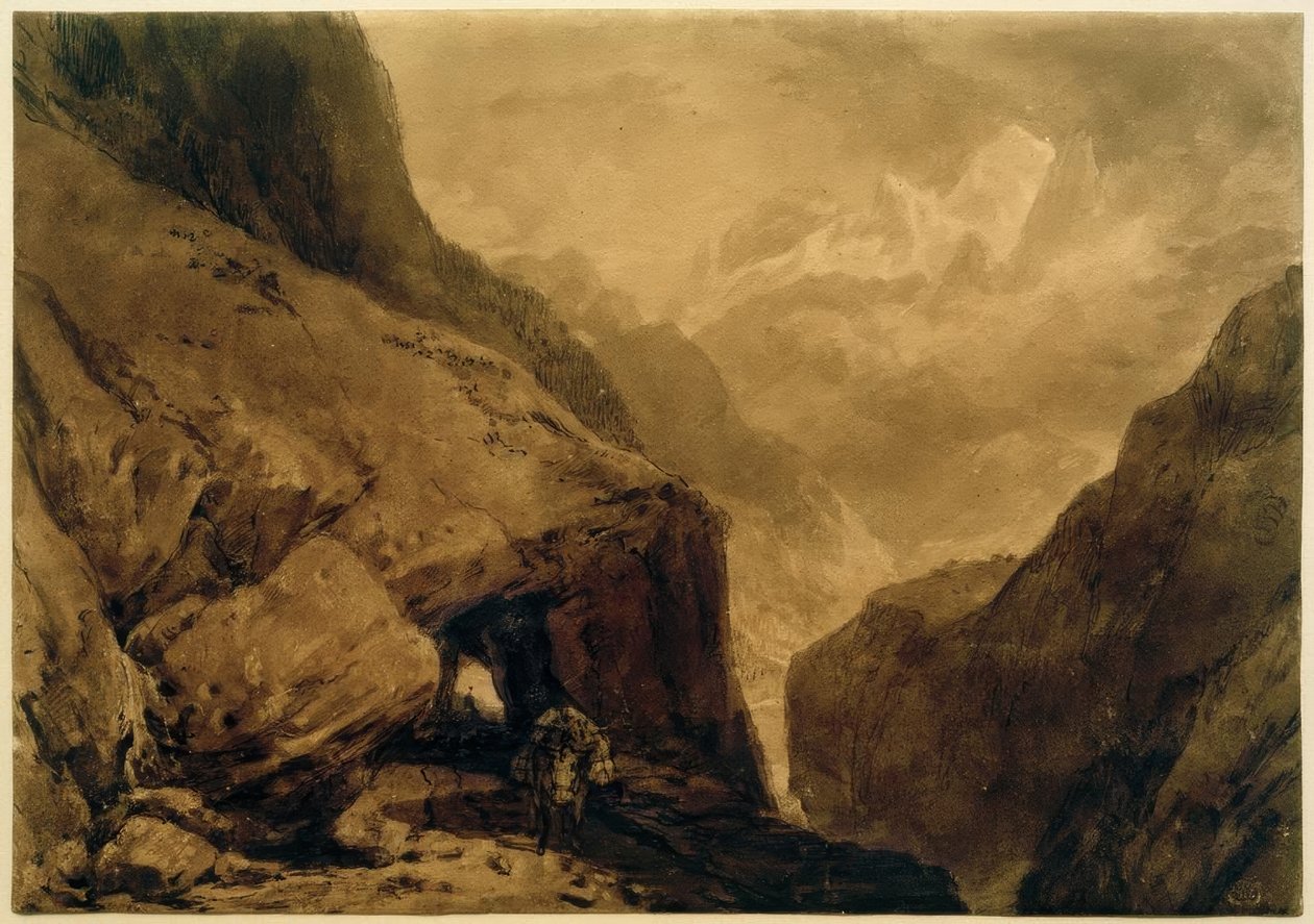 Mt St Gothard door Joseph Mallord William Turner