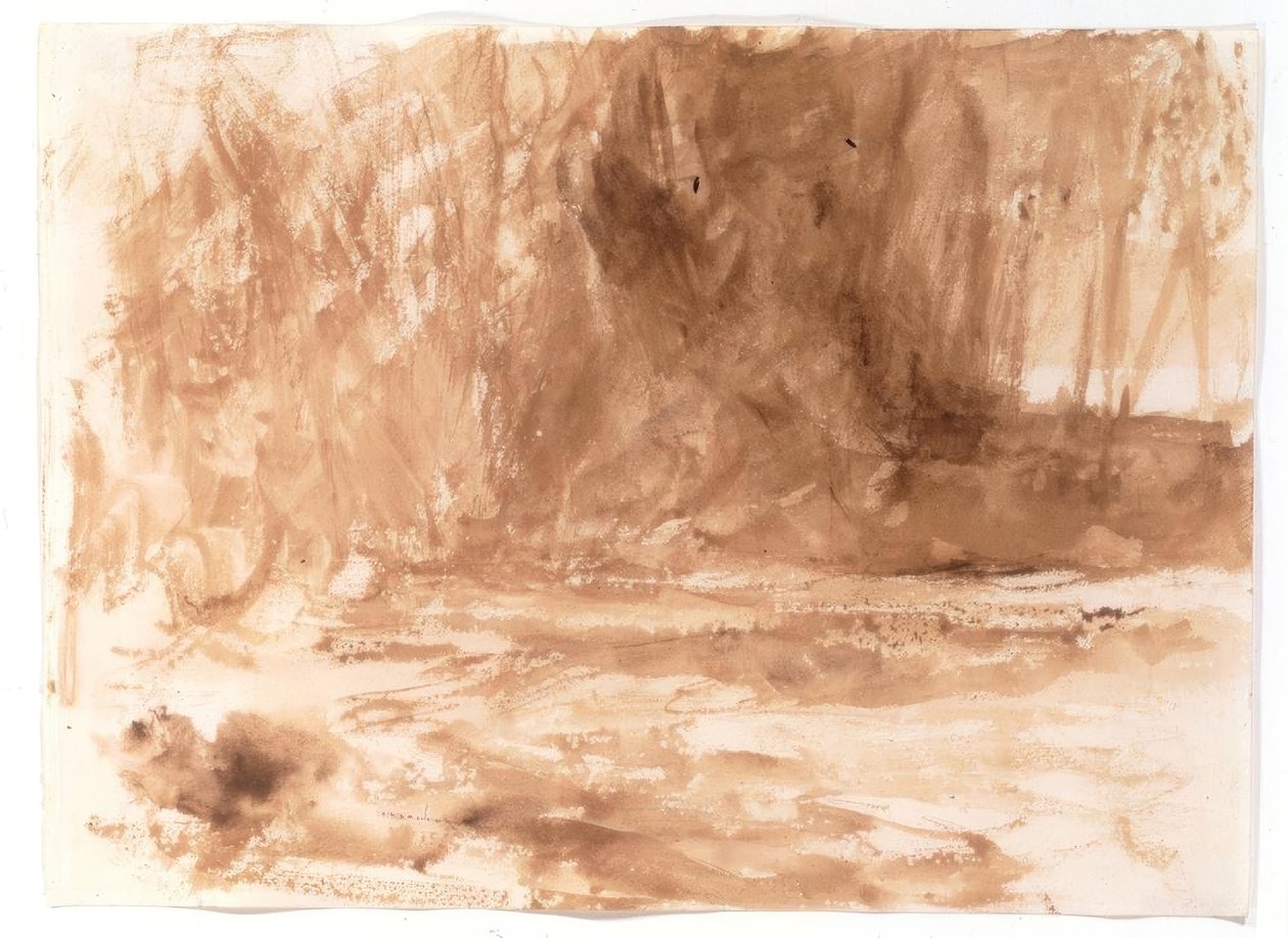 Studie aan de rivier Washburn, Yorkshire door Joseph Mallord William Turner