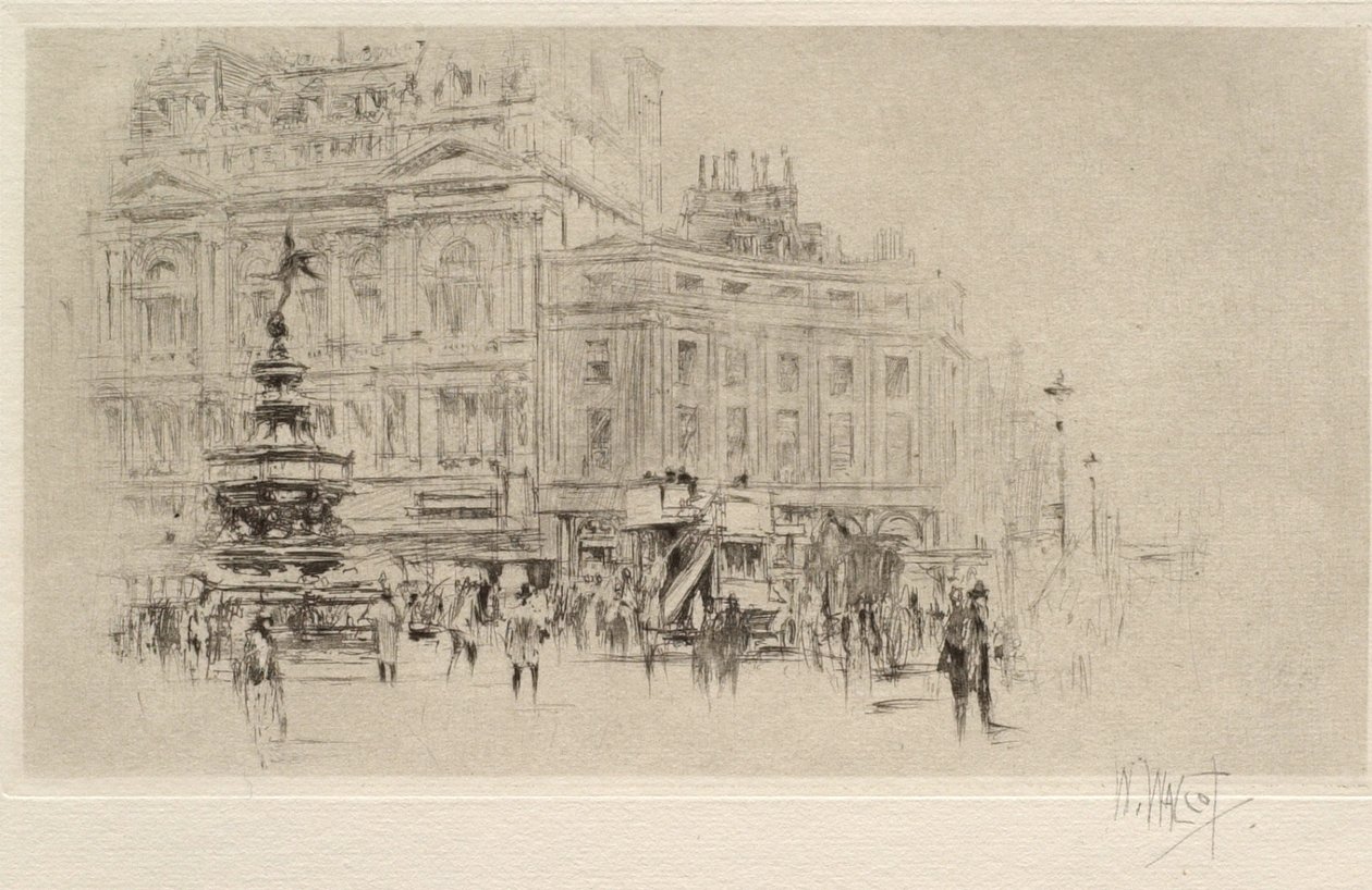 Piccadilly Circus door William Walcot