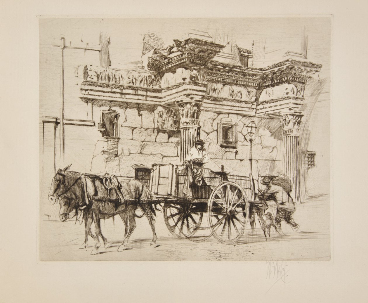 Het Forum van Minerva door William Walcot