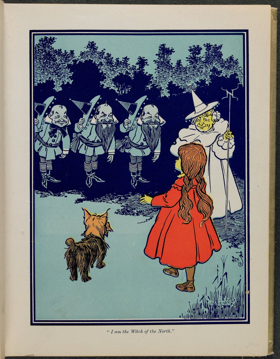 "Ik ben de heks van het noorden", illustratie uit "De wonderbaarlijke tovenaar van Oz" door Lyman Frank Baum door William Wallace Denslow