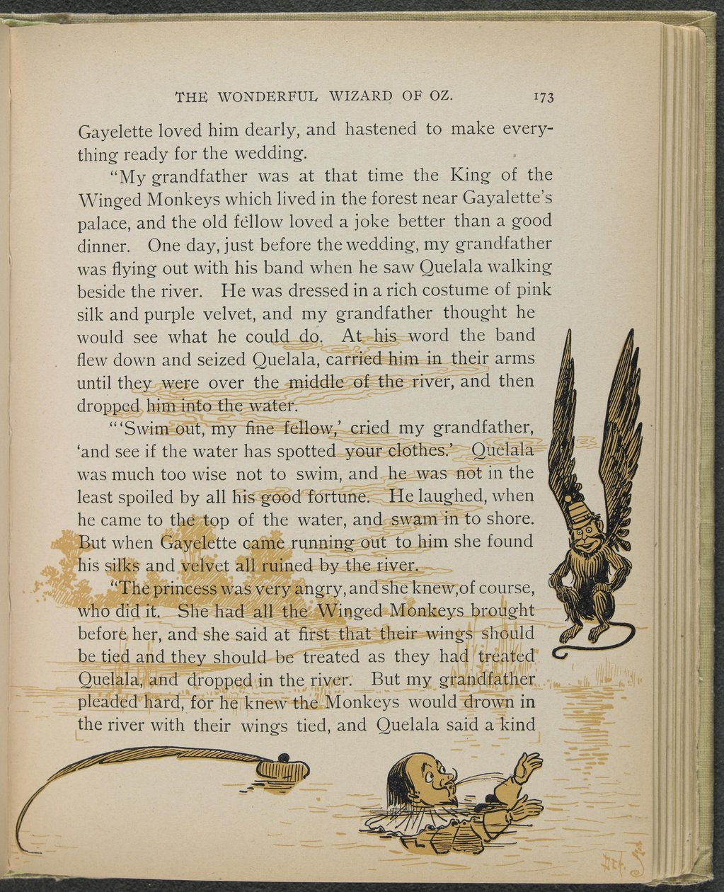 Illustratie uit "De wonderbaarlijke tovenaar van Oz" door Lyman Frank Baum door William Wallace Denslow