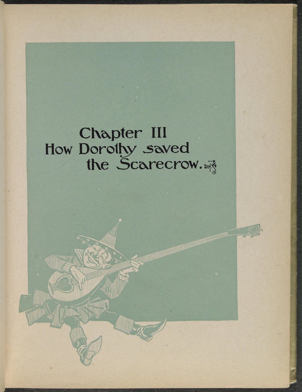 Illustratie uit "De wonderbaarlijke tovenaar van Oz" door Lyman Frank Baum door William Wallace Denslow