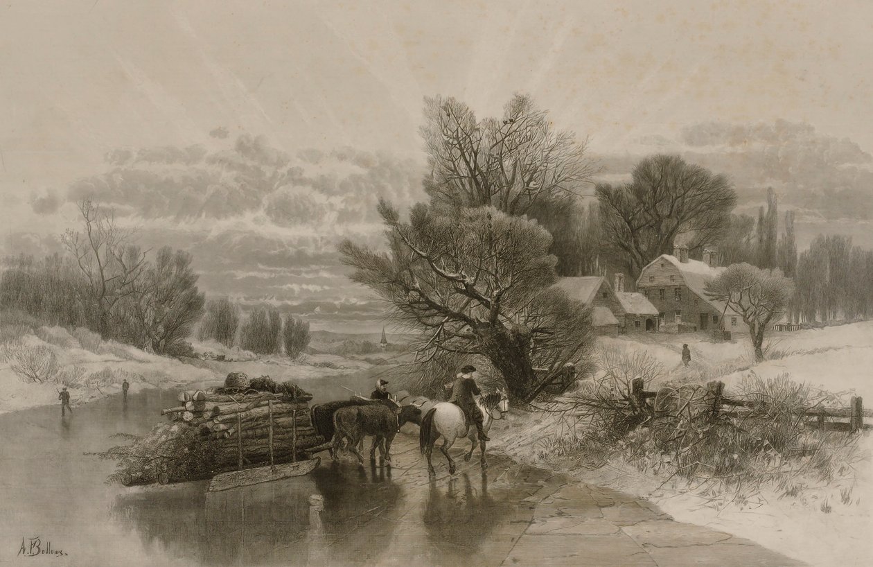 De dichtstbijzijnde weg in de winter door William Wellstood