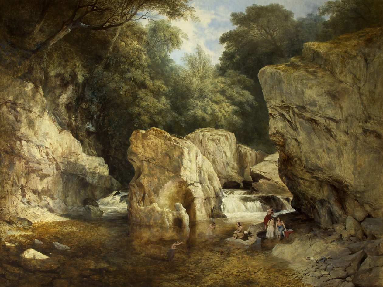 Scène in Noord-Wales door William West
