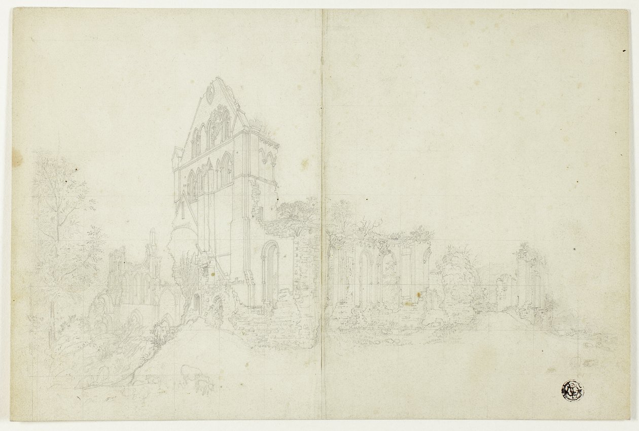 Byland Abbey, Yorkshire door William Westall