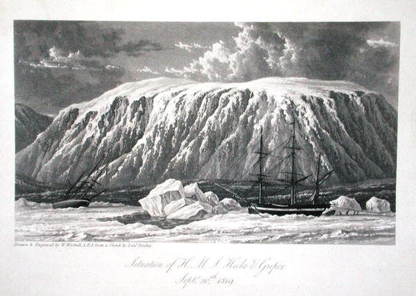 Situatie van H.M.S. Hecla & Griper, 20 september 1819, uit 