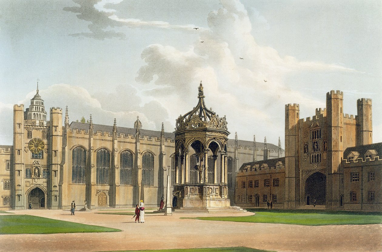 Het hof van Trinity College, Cambridge, uit 